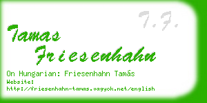 tamas friesenhahn business card